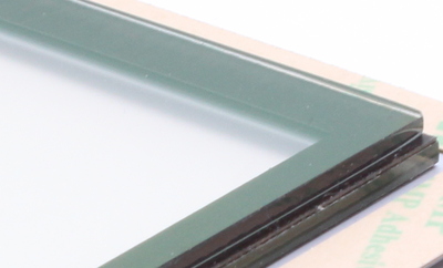 Glas mit leitfähiger Schicht optisch gebondet Glas mit leitfähiger Schicht optisch gebondet