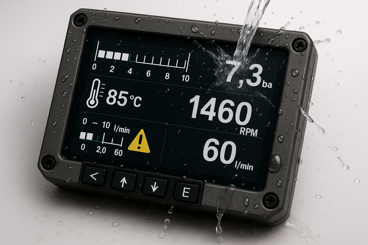HMI Maschinenbau_Schutz gegen Flüßigkeiten