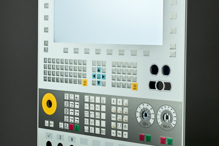 Industrie-Folientastatur im Maschinenbau Folientastaturen - Maschinenbau